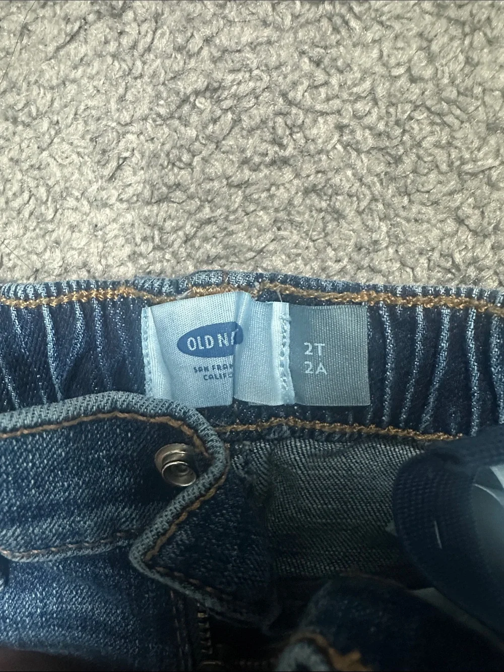 Old Navy Dark Blue Distressed Denim Shorts